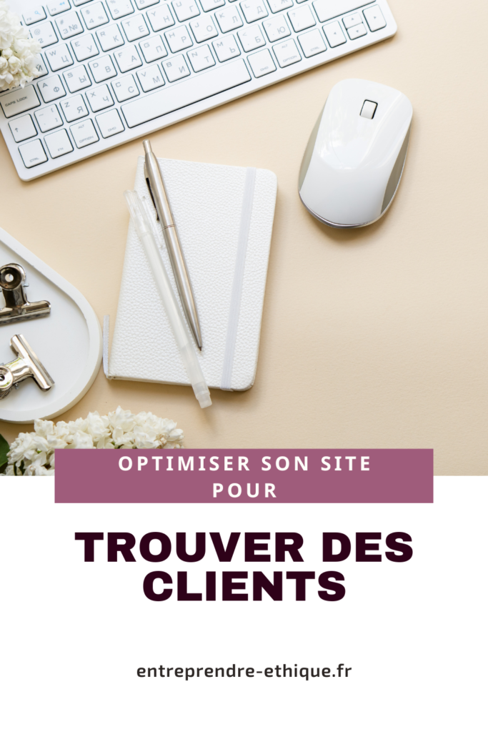 Épingle Pinterest : Optimiser son site pour trouver des clients
