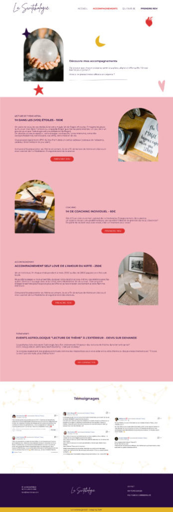 Maquette de site web pour laswitchologie.com